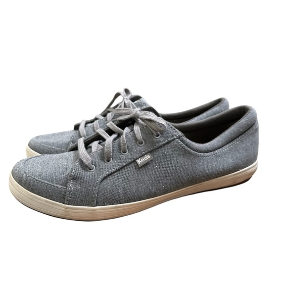 Keds Women’s US11 Ortholite Gray Canvas Lace Up Sneakers - Picture 5 of 10